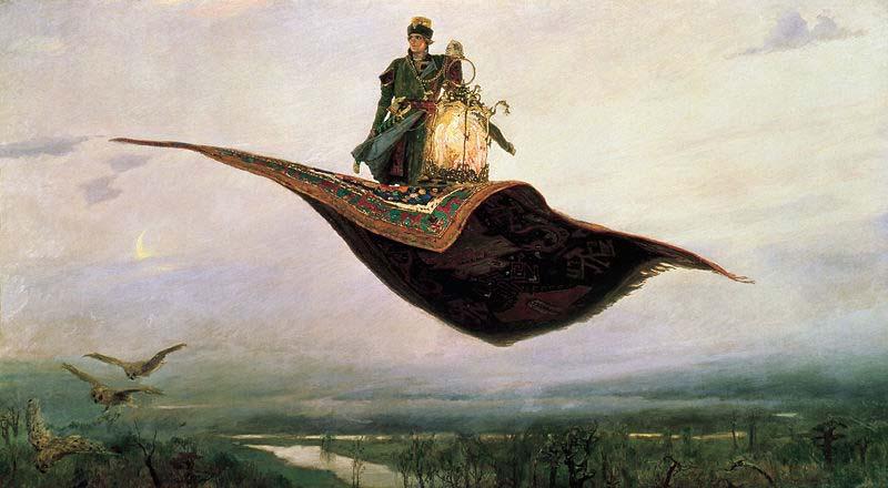 Viktor Vasnetsov Flying Carpet 1880 Germany oil painting art
